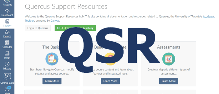 Quercus Support resources